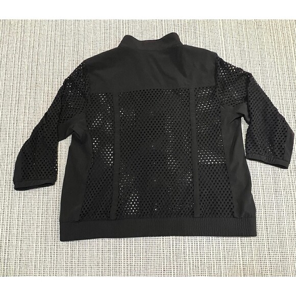 ZENERGY by CHICO'S LIGHTWEIGHT JACKET OUTWEAR BLACK ZIP FRONT SZ 2 - Picture 4 of 8